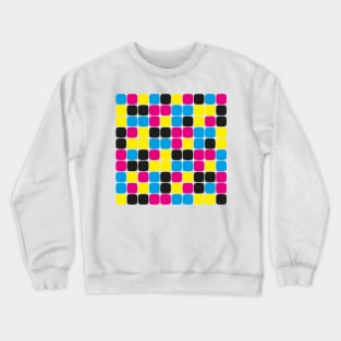 Squircle Pattern (CMYK) Crewneck Sweatshirt